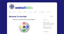 Desktop Screenshot of oneballmedia.com